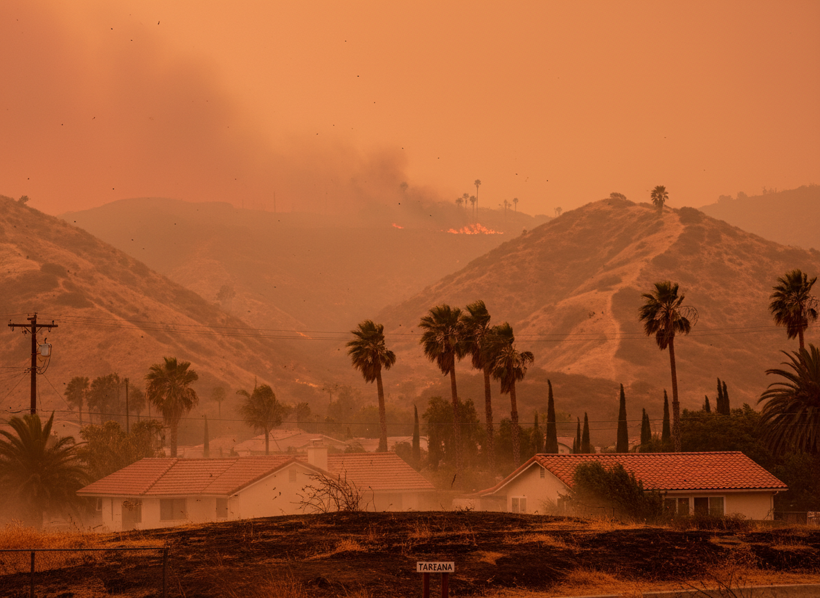 How Santa Ana Winds Raise Fire Risk in the San Fernando Valley