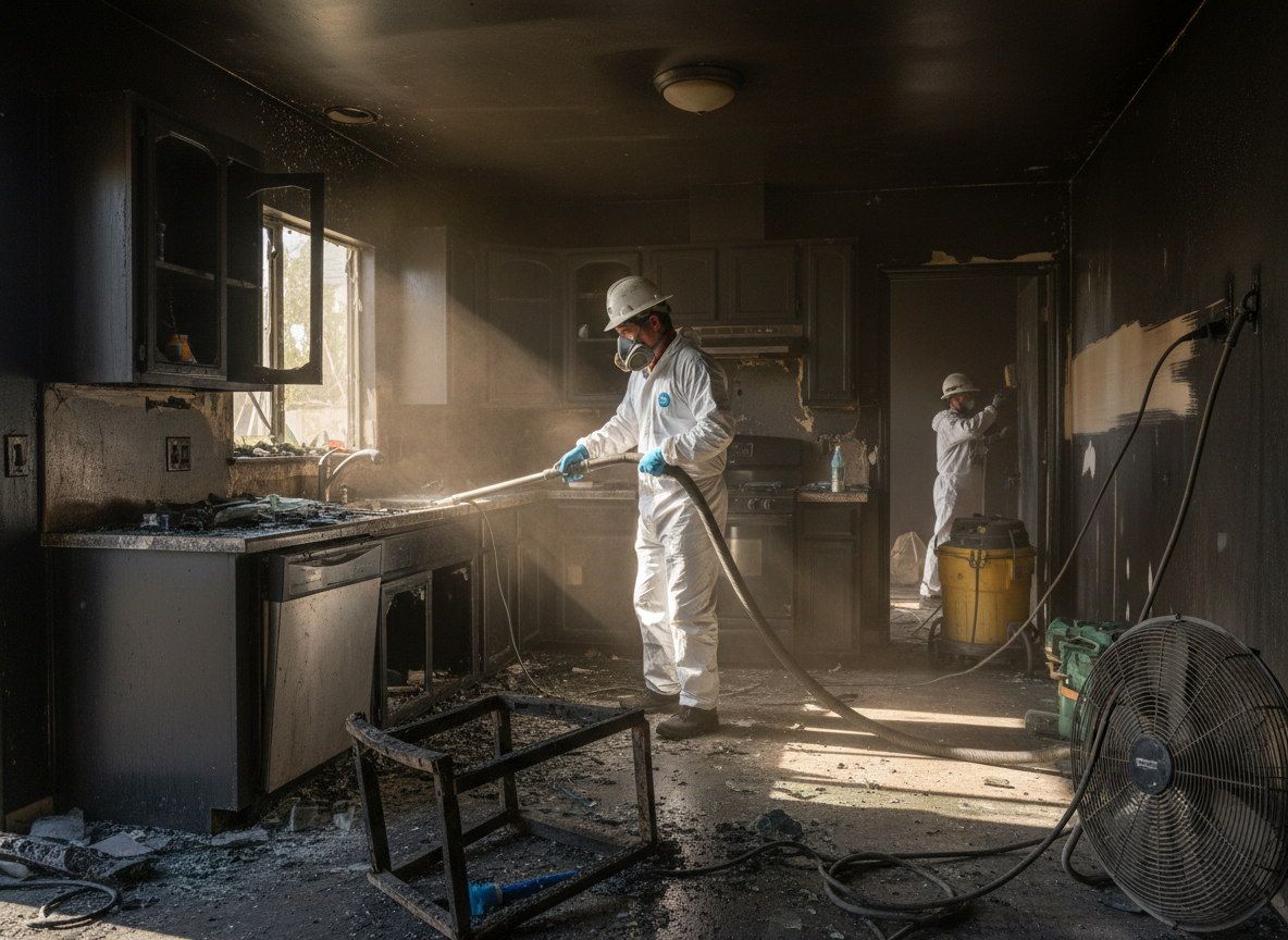 Fire Damage Clean Up in Tarzana, CA