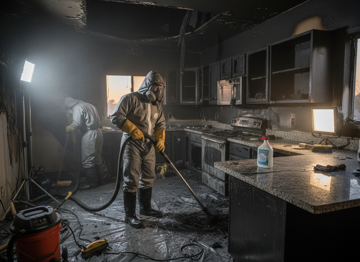 Kitchen Fire Cleanup in Tarzana, CA