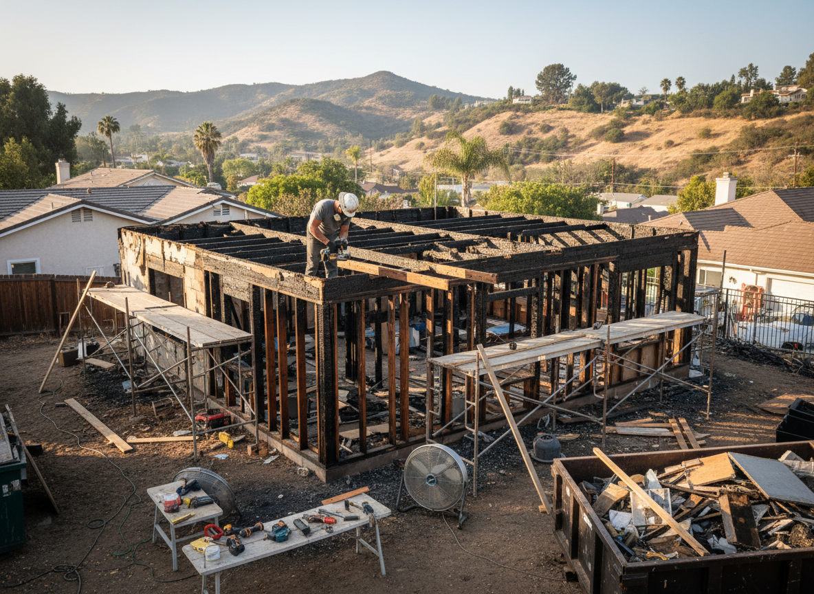 Fire Damage Restoration in Winnetka